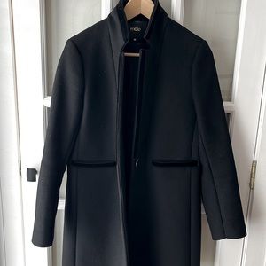 Maje Tuxedo Style Wool Coat